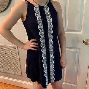 Westport 1962 Sleeveless Crepe Tunic Dress sz S